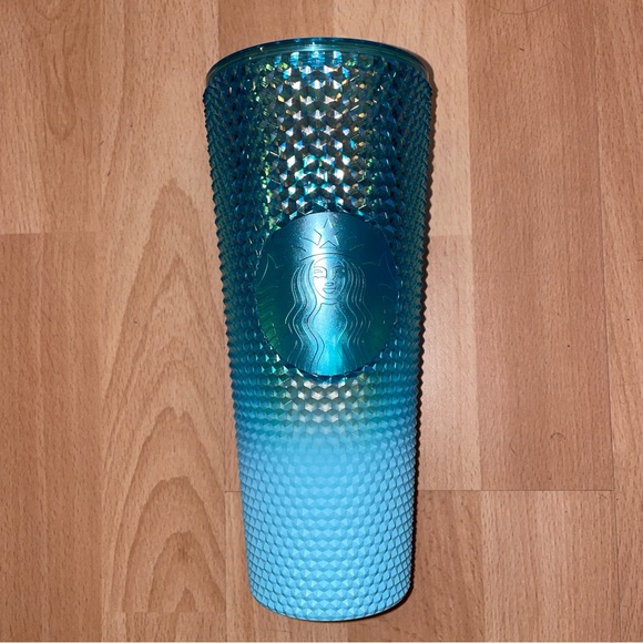 Starbucks Winter 2023 Studded Teal Ombré Tumbler 24oz - Picture 4 of 8
